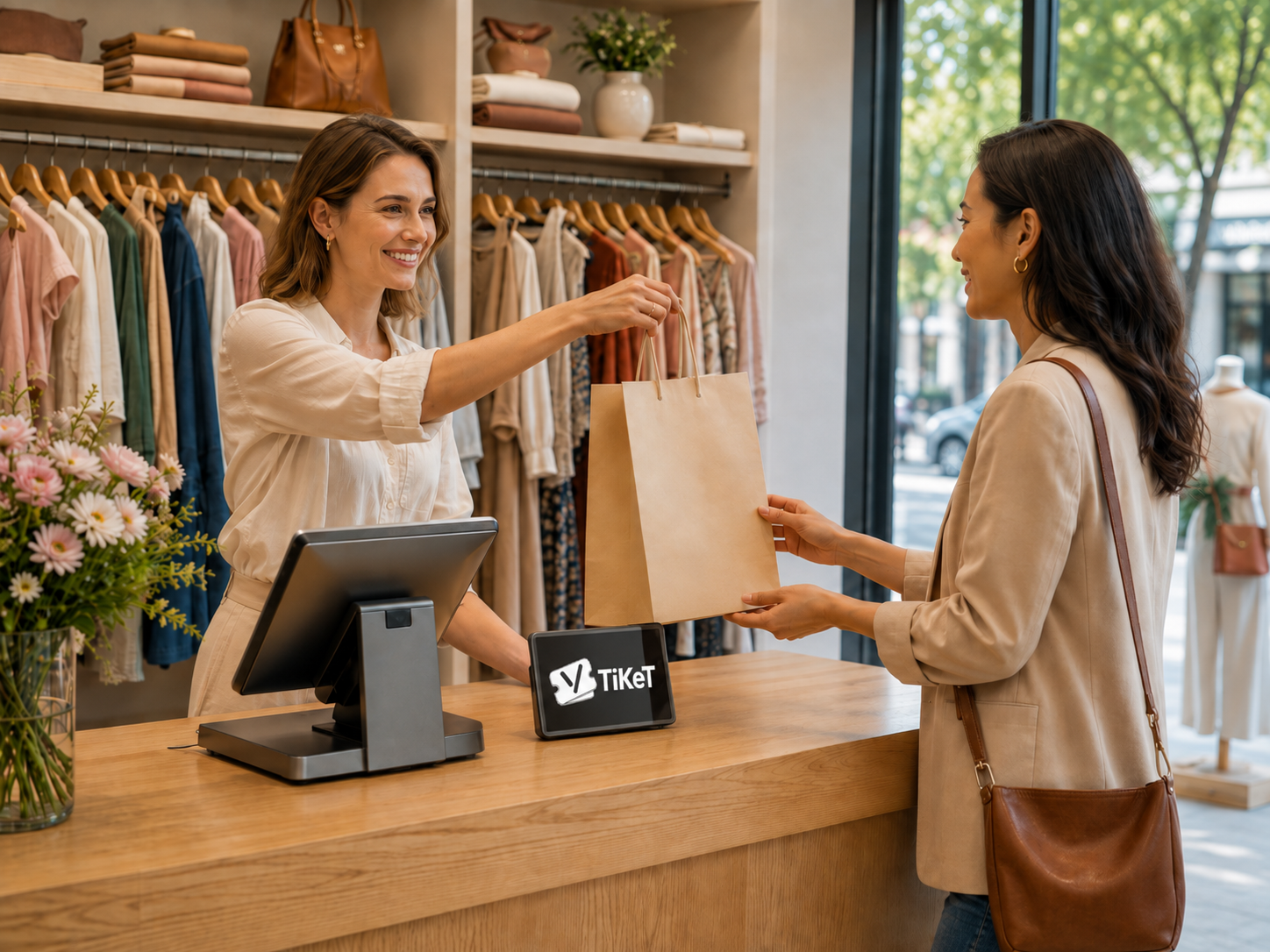 TiKeT, logiciel de caisse — Une caisse simple, une cliente satisfaite
